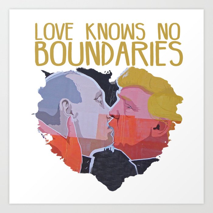 Love knows no boundaries Art Print