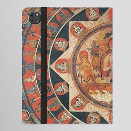 Buddhist Deity Moon God Chandra Mandala iPad Folio Case