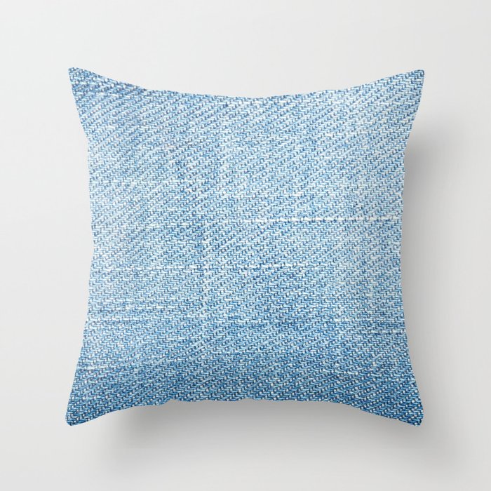 Blue jean throw pillows clearance