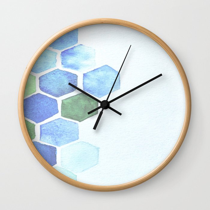 The Blue Quote Wall Clock