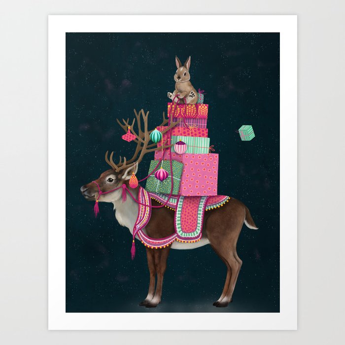 Hoppy Christmas! Art Print
