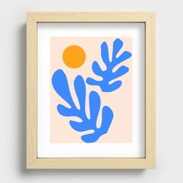 Henri Matisse - Leaves - Blue Recessed Framed Print