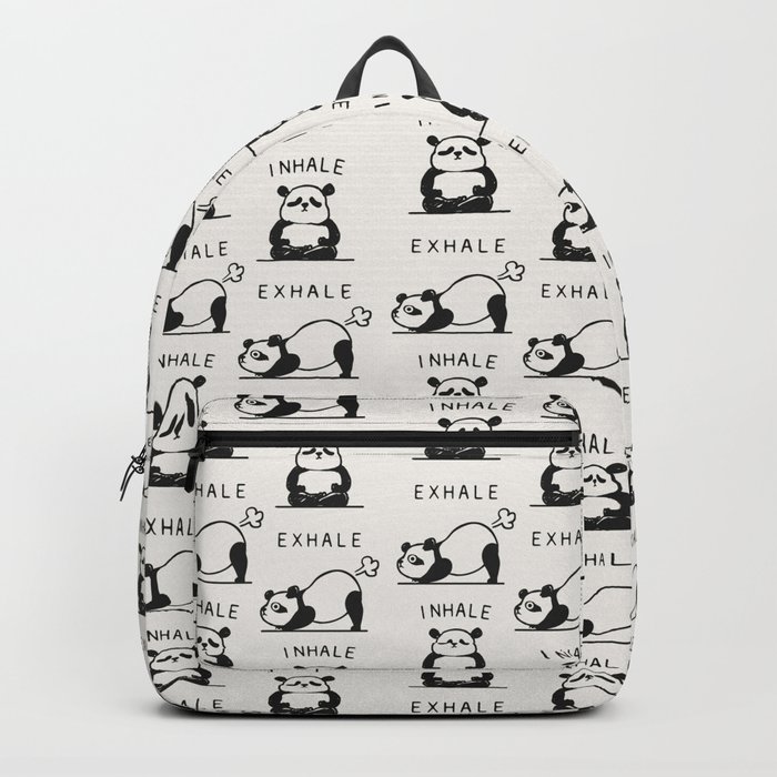 Inhale Exhale Panda Backpack