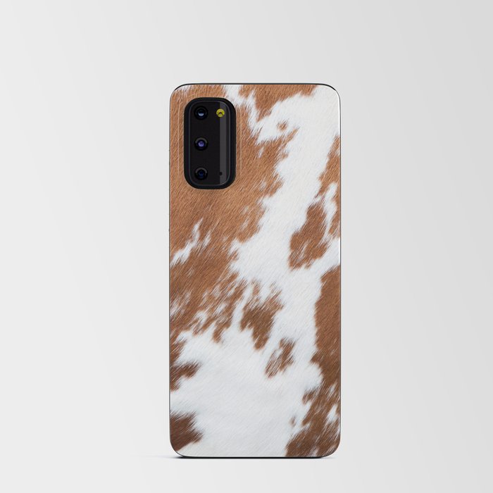 Cowhide, Cow Skin Print Pattern Modern Cowhide Faux Leather Android Card Case