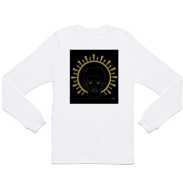 JESUS in gold ink CLOTHING Long Sleeve T Shirt