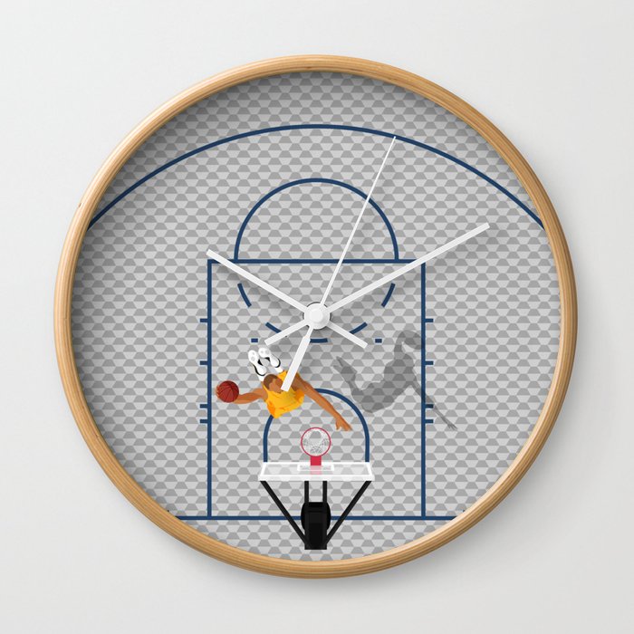 Dunkers | Basketball Court  Wall Clock