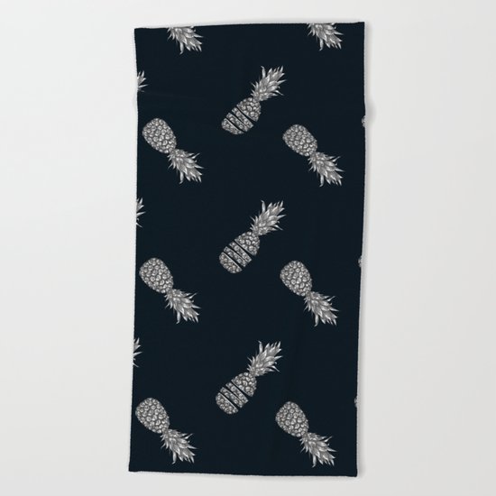 tropical pattern Beach Towel
