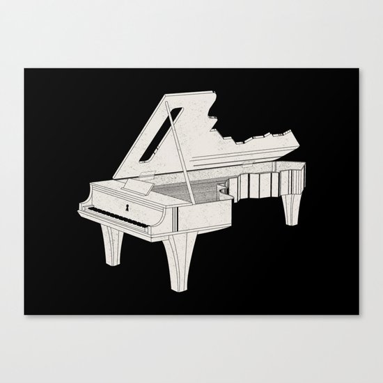 Music Is The Key. Canvas Print