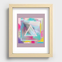 Rose Triangle Manifestation Recessed Framed Print