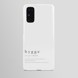 Hygge Minimalist Typography Definition Android Case