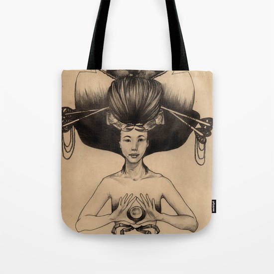 CANCER - Black and White Version Tote Bag