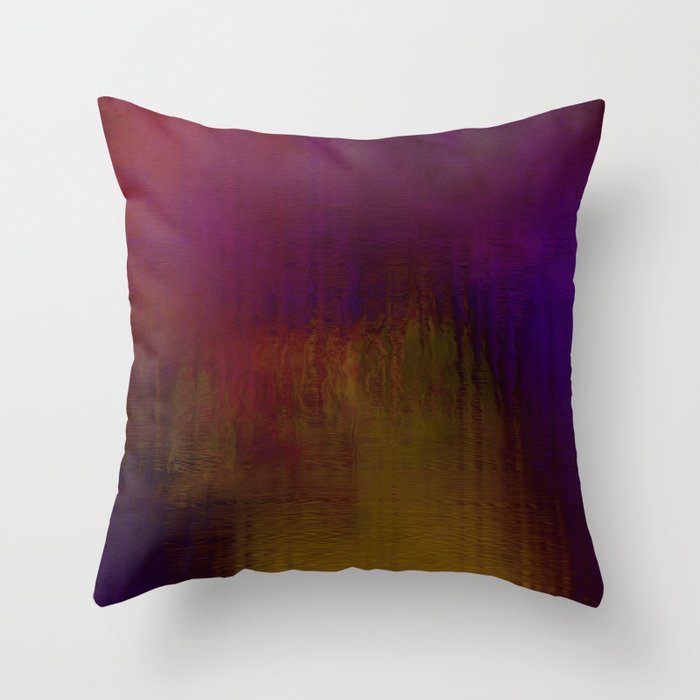 Rich distressed red purple Throw Pillow