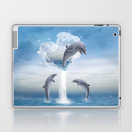 The Heart Of The Dolphins Laptop Skin