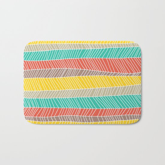 Beach Stripe (warm) Bath Mat