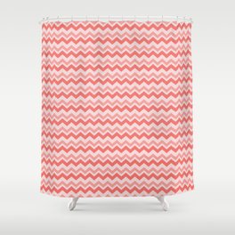 Pink Chevron Shower Curtains For Any, Pink And White Chevron Shower Curtain
