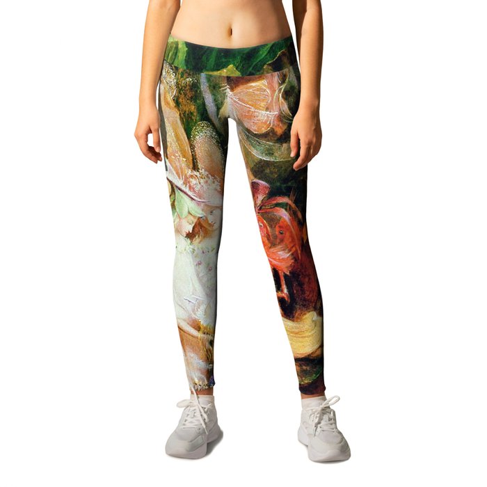 The Fairy's Woodland Funeral by John Anster Fitzgerald Leggings