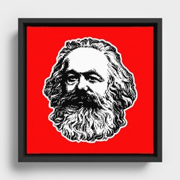 Karl Marx Framed Canvas