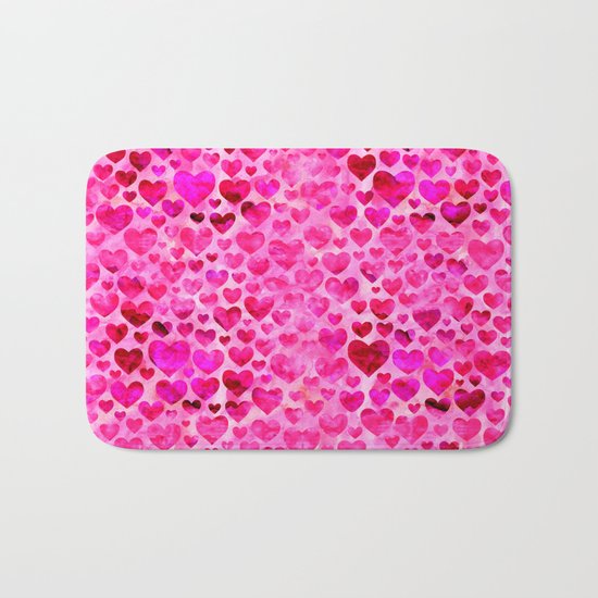 Heart Pattern 07 Bath Mat