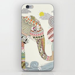 elephant plays balls with its trunk iPhone Skin