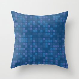 november blue geometric pattern Throw Pillow