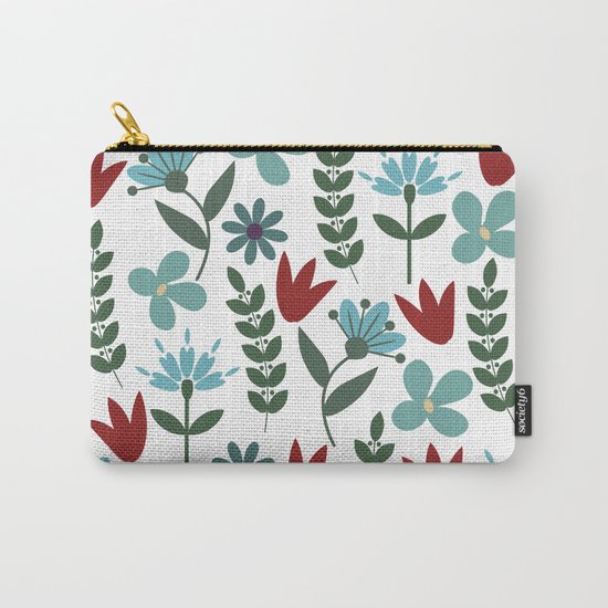 Flower Pattern VIII Carry-All Pouch