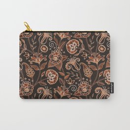 Oriental Flowers (Black)  Carry-All Pouch