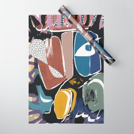 Colorful abstract pebbles Wrapping Paper