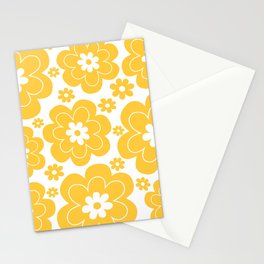 Retro Flower Pattern 613 Stationery Card