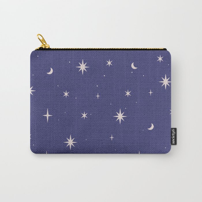 Starry night dark blue Carry-All Pouch