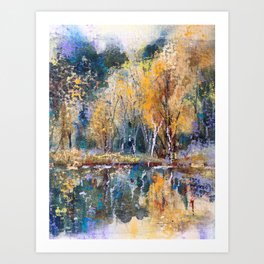 The Pond's Reflections Art Print