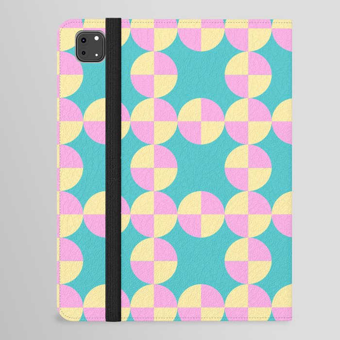 Pink and Blue iPad Folio Case