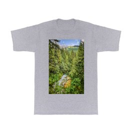 Trail in the Trees Mount Rainier National Park River Emerald Green Woodland Forest Scenery Image T Shirt | Cute Country Photos, Indie Bohemian Boho, Farm House Aesthetic, Photo In Wilderness, Hiking Camping Calm, Calming Photography, Mountain Mountains, Tranquil Relaxing, College Dorm Artwork, Modern Vintage Style 