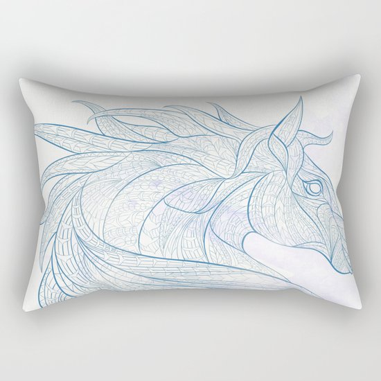 Ethnic Horse Rectangular Pillow