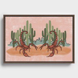 Scorpion Framed Canvas