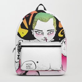 Bitchin Backpack | Girl, Comic, Ink Pen, Illustration, Ink, Tvseries, Tokio, Pink, Drawing, Black 