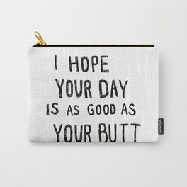 Butt White Carry-All Pouch