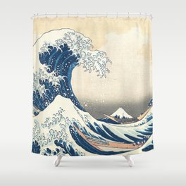 The Great Wave off Kanagawa Shower Curtain