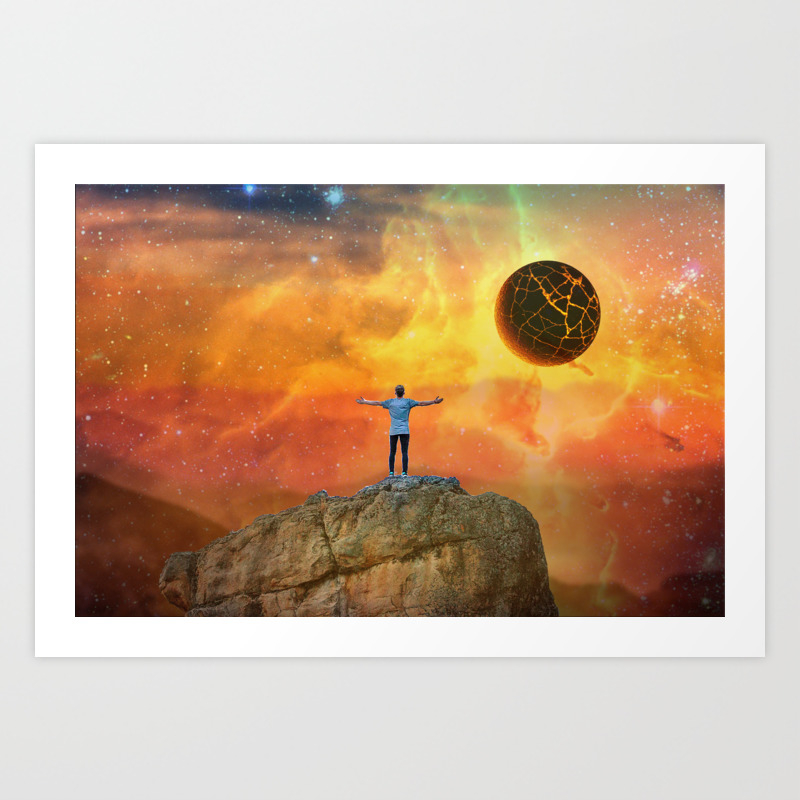 The End Sci Fi Art Home Decor Scenic Wall Art Printable Artwork Digital Print Fantasy Art Print