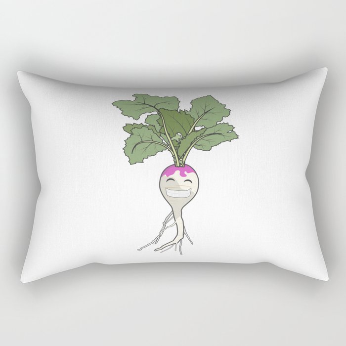 Happy Turnip Rectangular Pillow