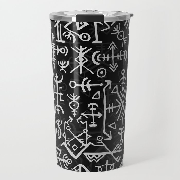 Viking runes and symbols Travel Mug