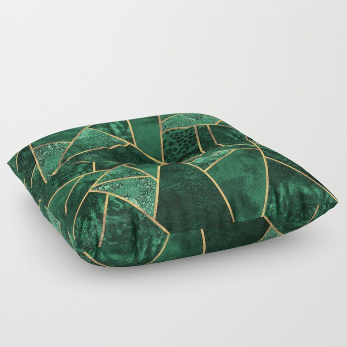 Deep Emerald Floor Pillow