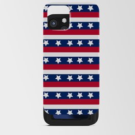 Patriotic Pattern United States Of America USA iPhone Card Case