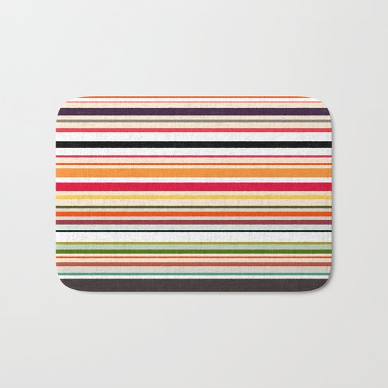 apartment stripe Bath Mat