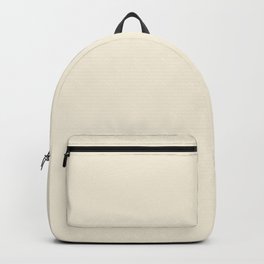 Froth Off-White Solid Color Accent Shade / Hue Matches Sherwin Williams Paperwhite SW 7105 Backpack