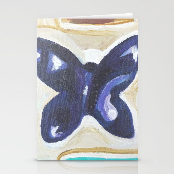 butterfly sculpture wall Stationery Cards