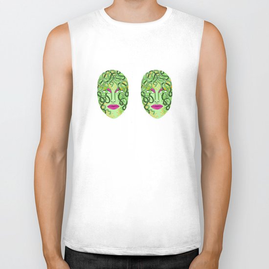green visage Biker Tank