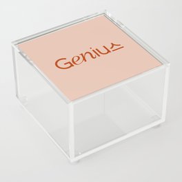 Genius, but make it korean - red Acrylic Box
