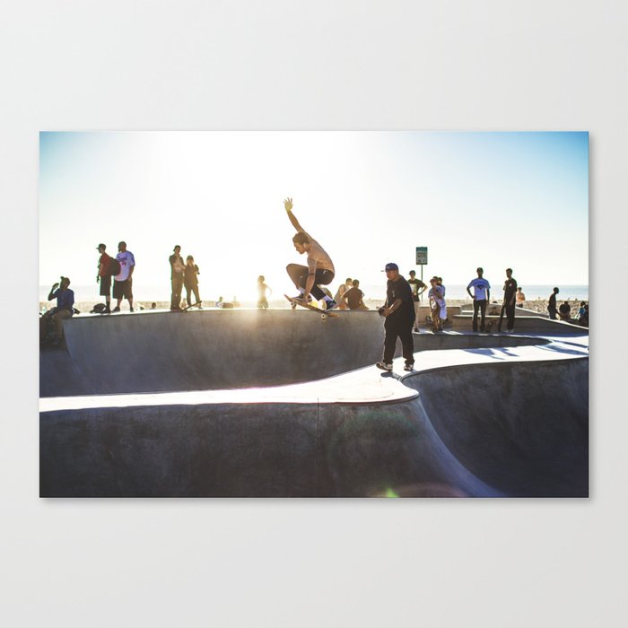 Venice Beach Skate Park Canvas Print By Seancreates Society6 Venice Beach Skate Park Canvas Print