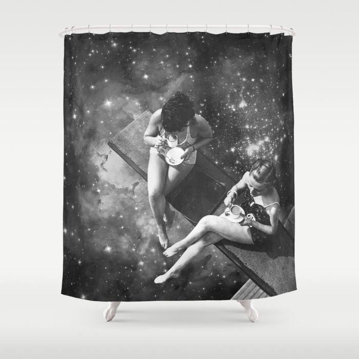 Universal BFF - Coffee Chat Shower Curtain