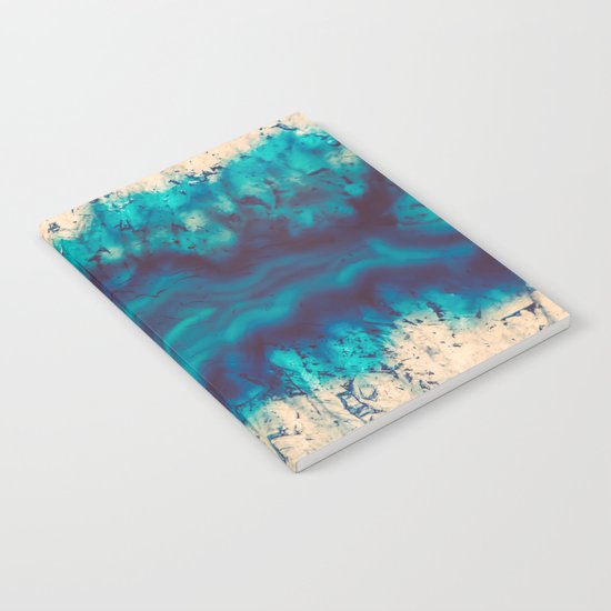 Blue Agate River of Earth Notebook